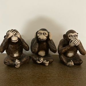 Decorative “evil” monkeys